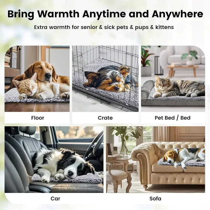 Self-Heating Pet Pad Blanket For Dogs And Cats No Electricity
