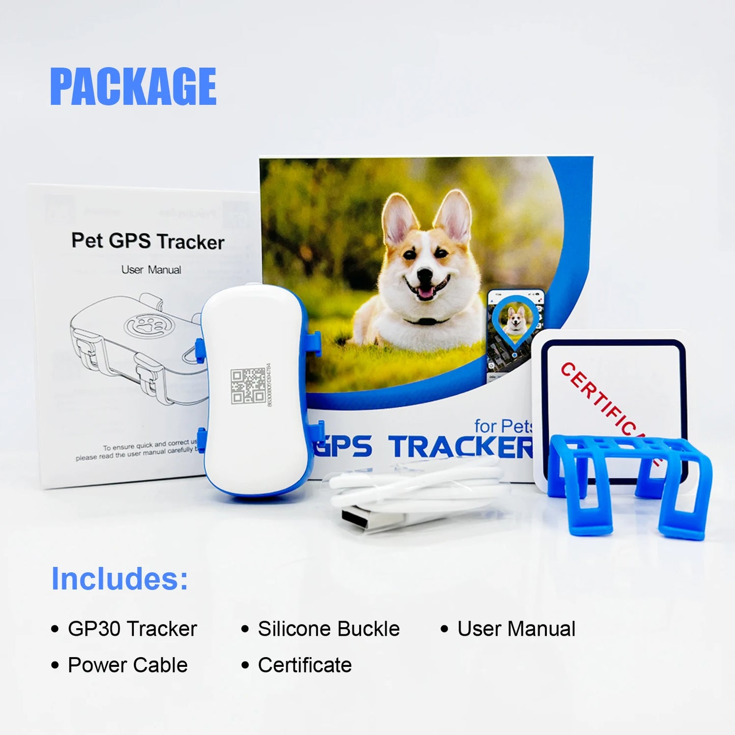 WANWAYTECH GPS Pet Tracker for Dogs and Cats Tracking