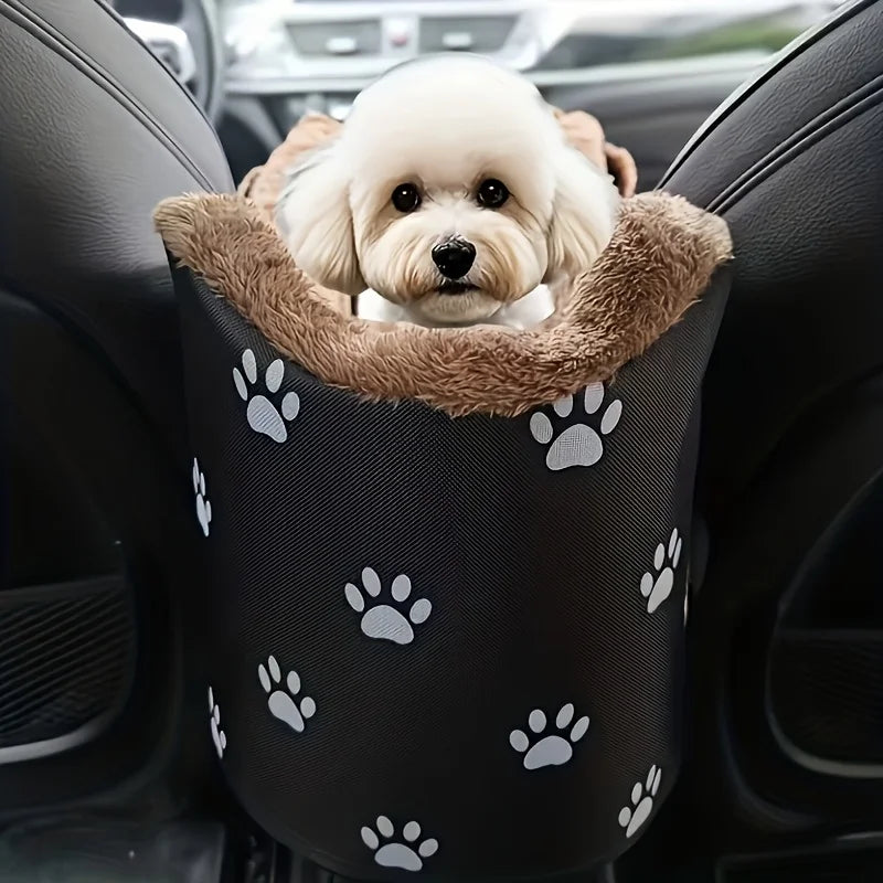 Portable Dog Car Seat Booster With Headrest And Armrests
