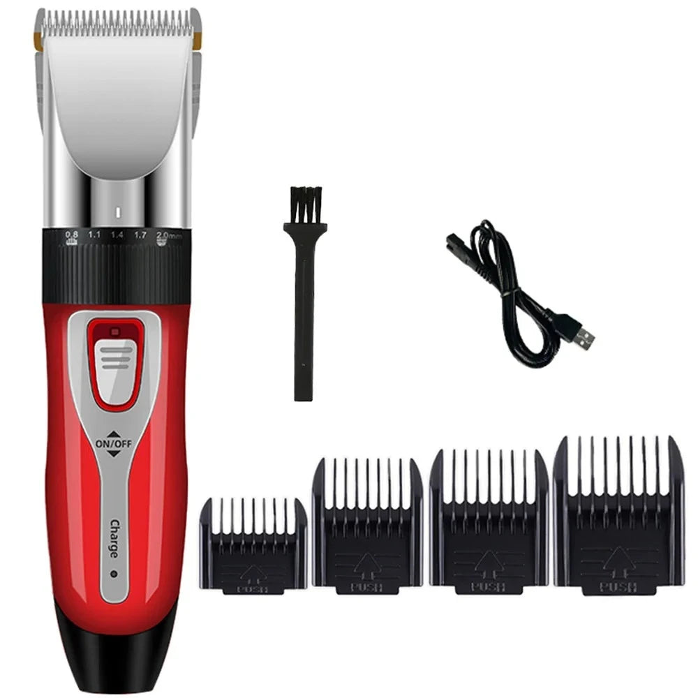 Cordless Pet Hair Clipper Kit For Dogs Cats Rabbits Grooming
