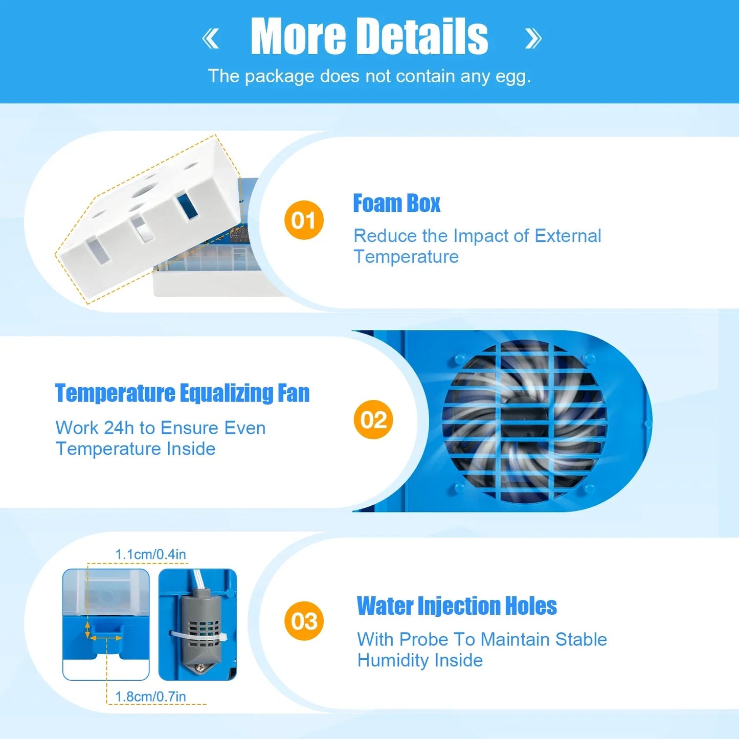 64 Egg Incubator With Automatic Turner And Digital Thermostat