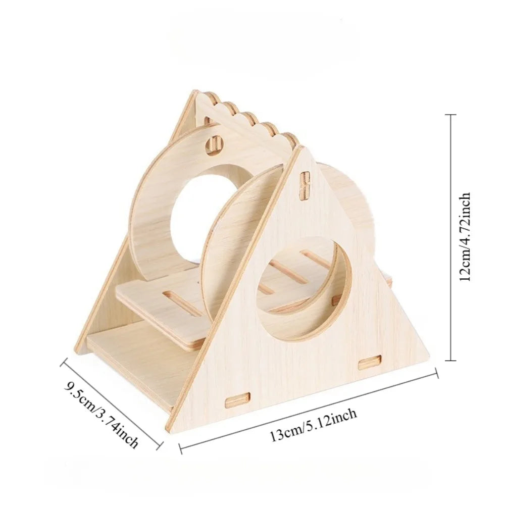 Wooden Hamster Swing Toy For Small Pets Seesaw Bridge
