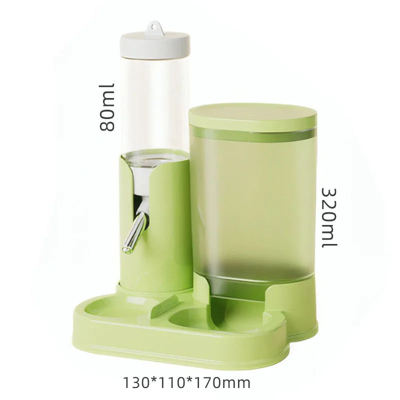 2 In 1 Automatic Hamster Feeder And Water Bottle Spillproof