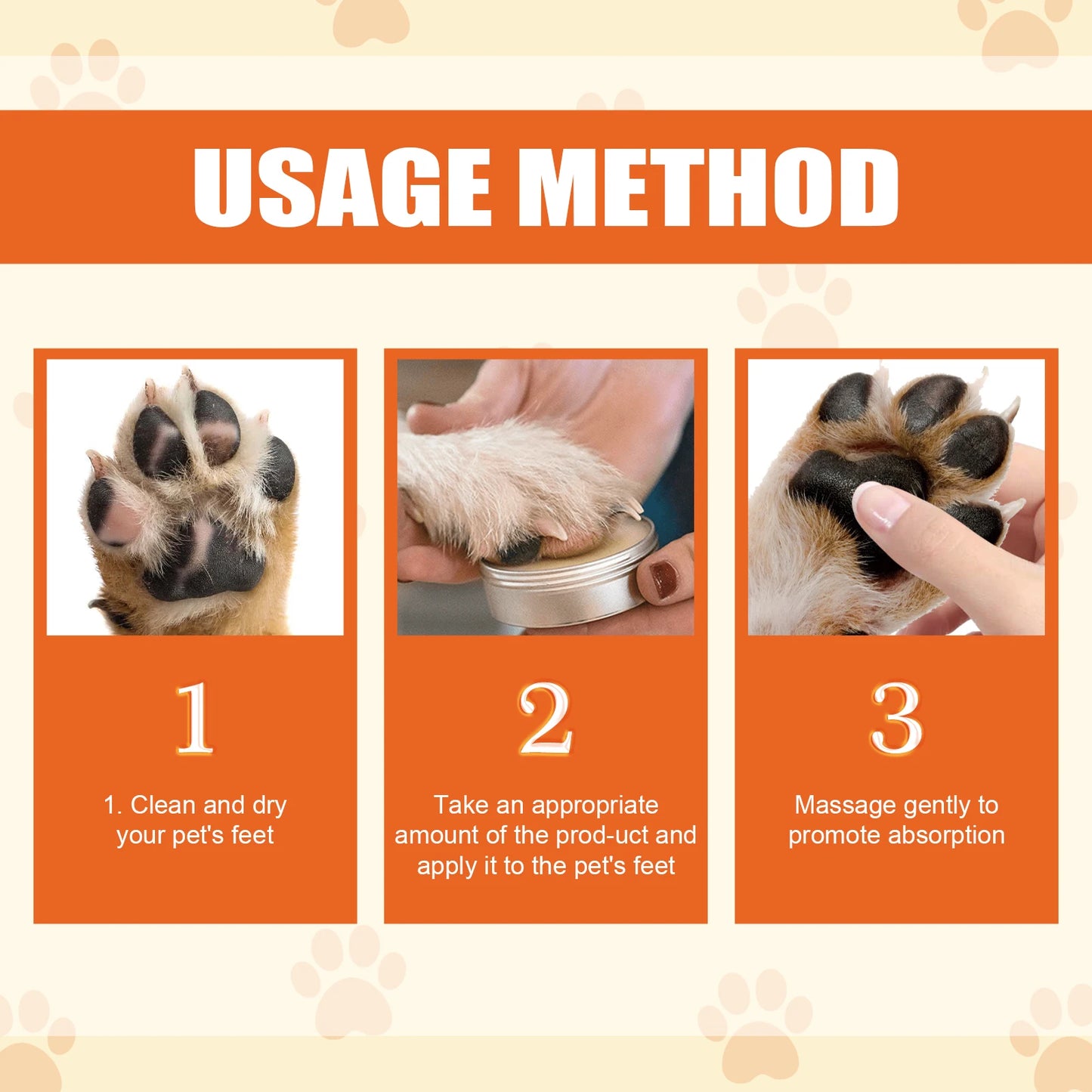 YEGBONG Pet Paw Moisturizing Cream Nourishing Repair For Cracked Pads