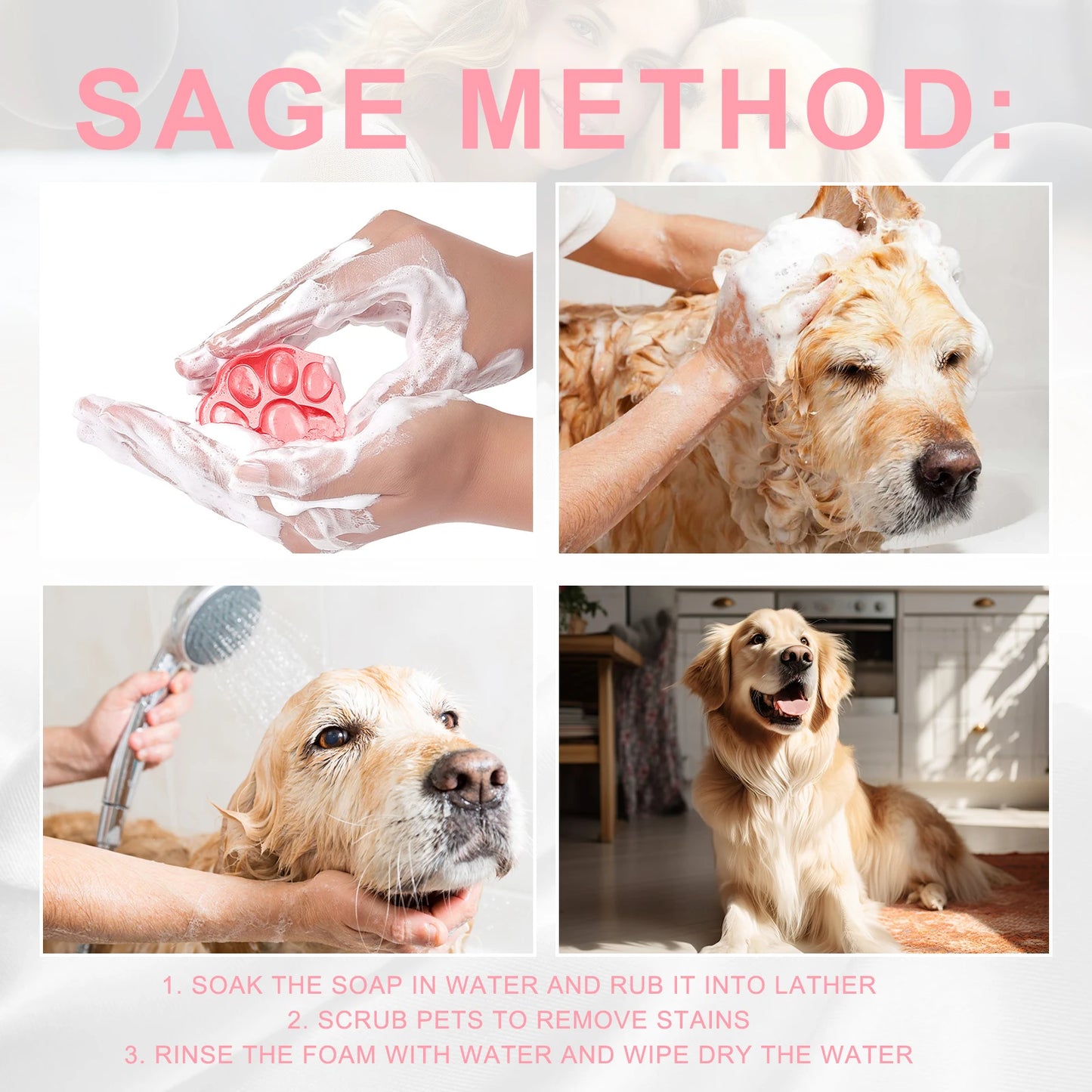 YEGBONG Pet Bathing Soap Gentle Cleanse For Dogs And Cats