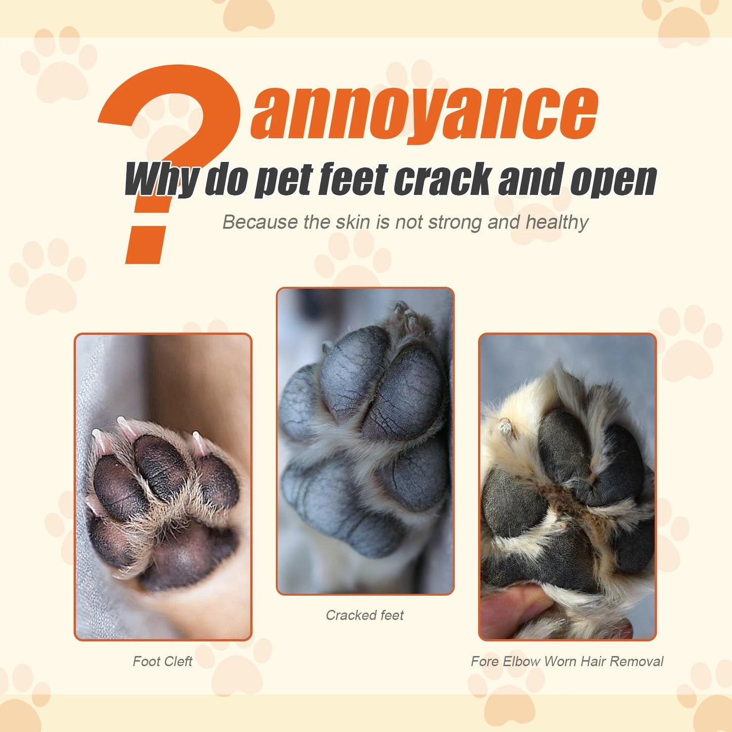 YEGBONG Pet Paw Moisturizing Cream Nourishing Repair For Cracked Pads