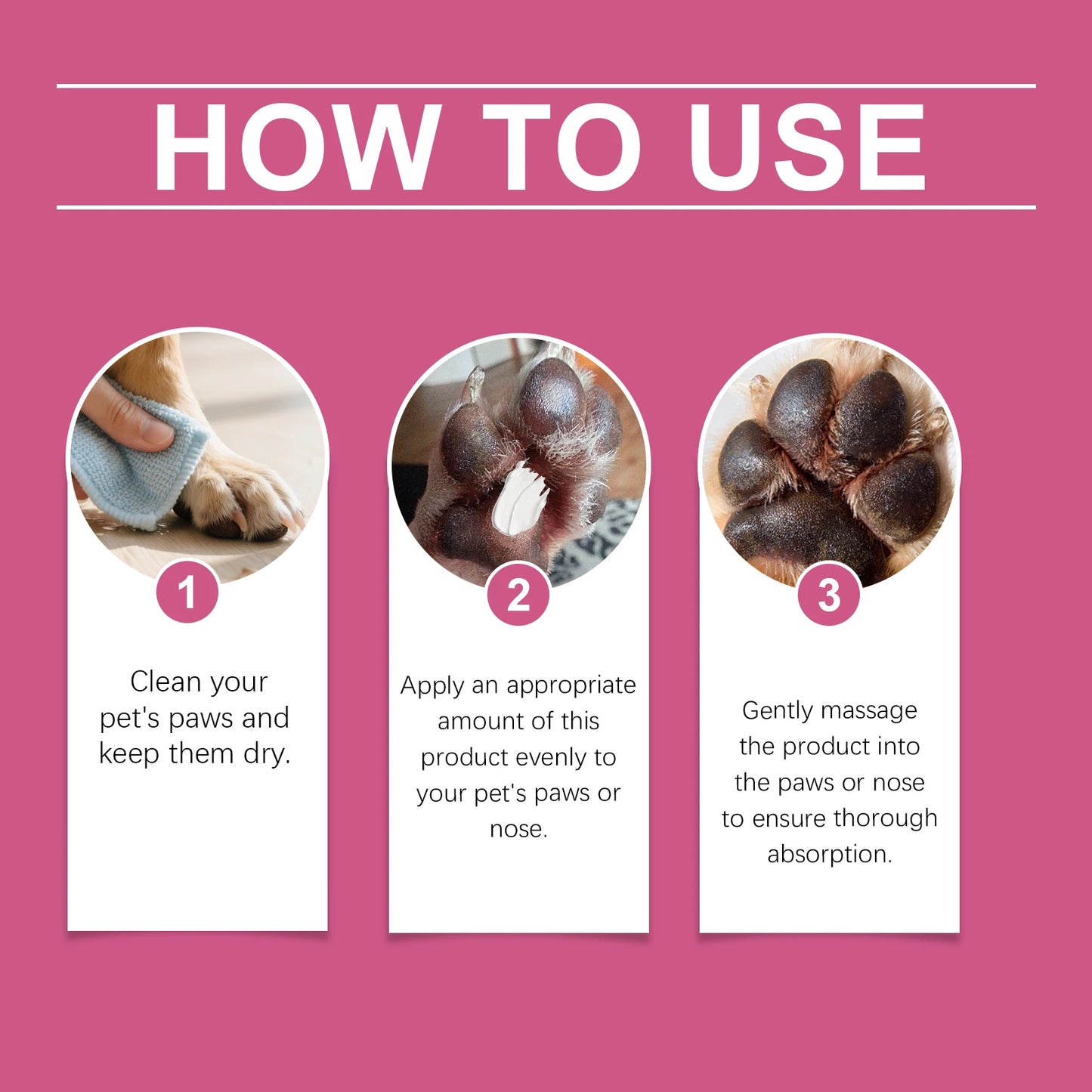 YEGBONG Natural Pet Paw Care Cream for Dogs and Cats