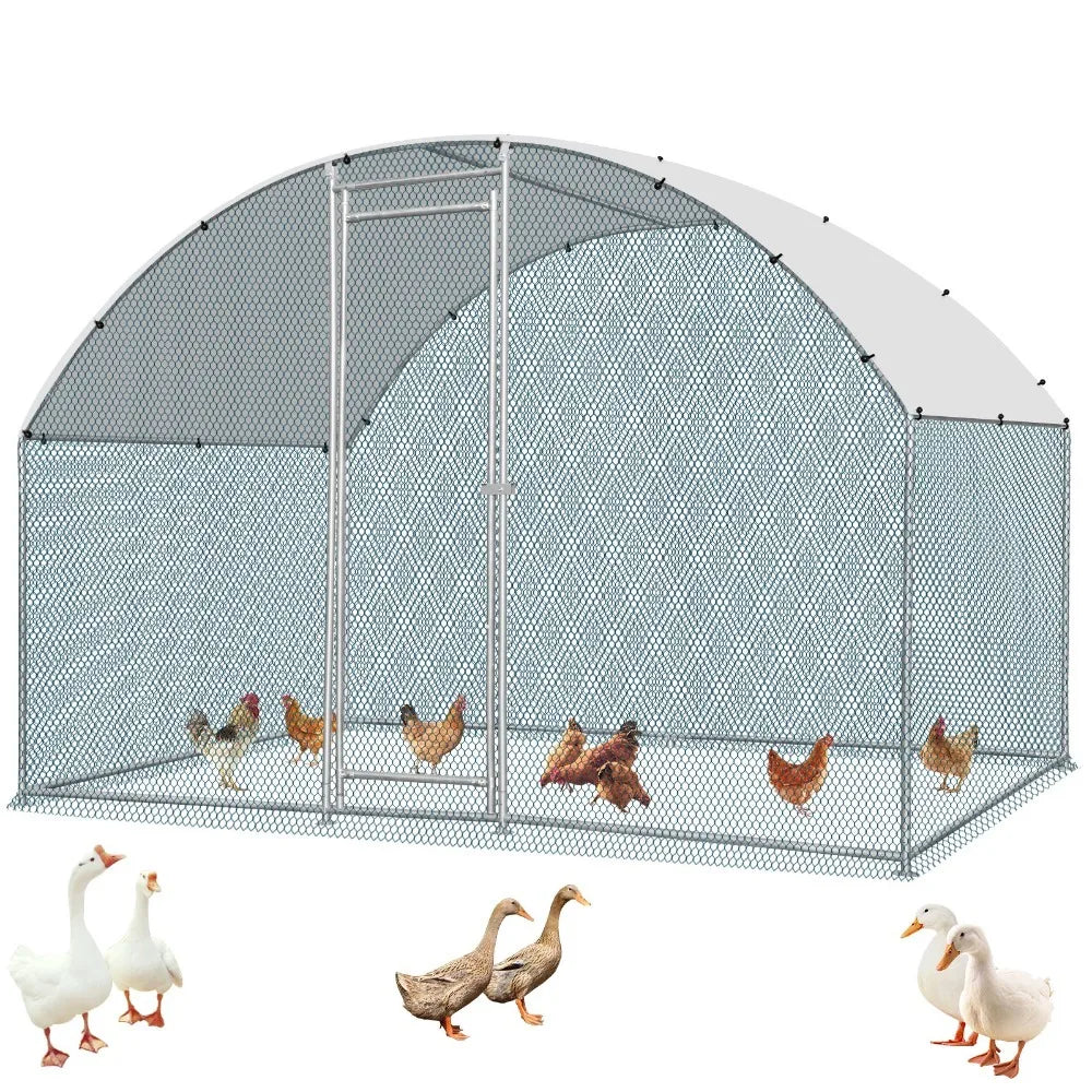 Metal Walk In Chicken Coop Run Cage And Rabbit Hutch