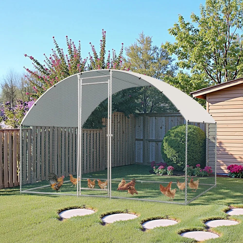 Metal Walk In Chicken Coop Run Cage And Rabbit Hutch