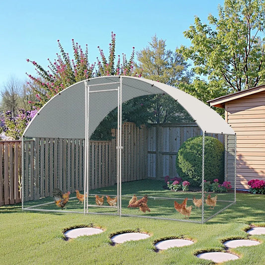 Metal Walk In Chicken Coop Run Cage And Rabbit Hutch