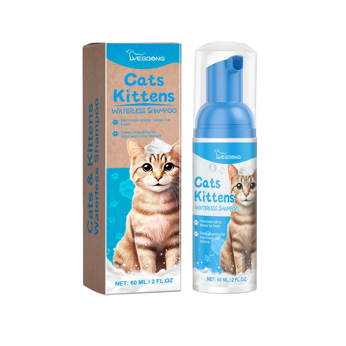 YEGBONG Cat NoRinse Cleaning Mousse Gentle Grooming