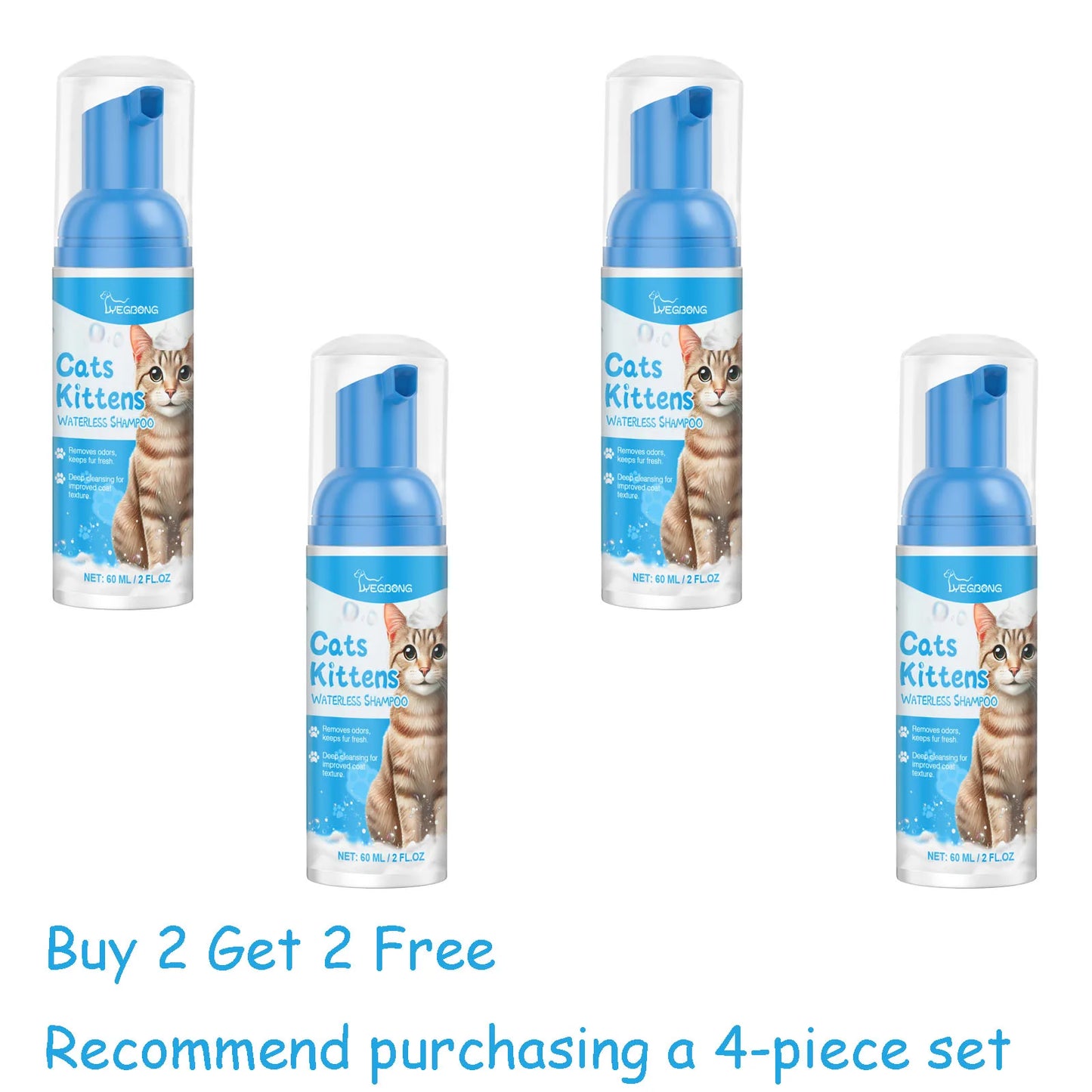 YEGBONG Cat NoRinse Cleaning Mousse Gentle Grooming