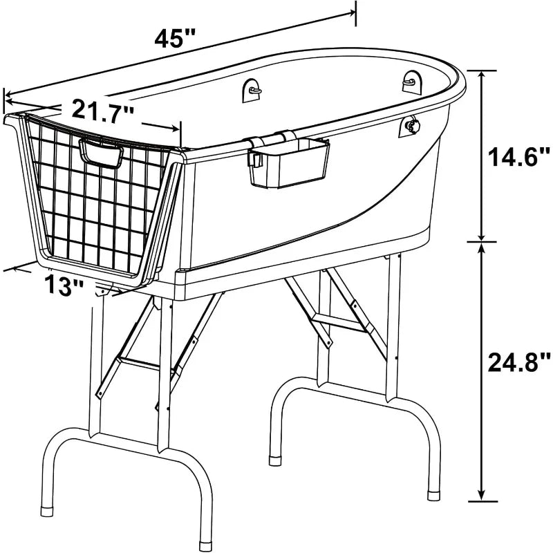 Pet Grooming Bathtub Station Heavy Duty Dog Wash Basin