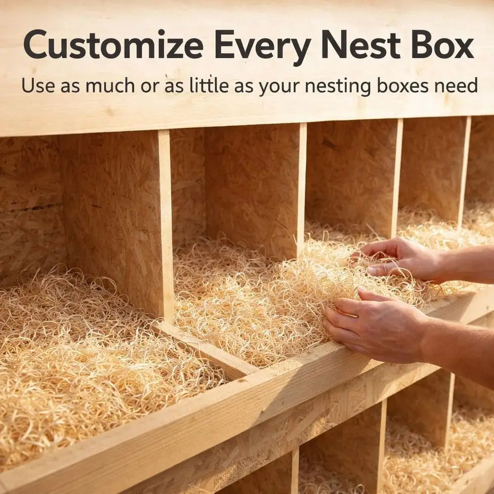 Chicken Nesting Kit With Aspen Bedding And Nest Liners