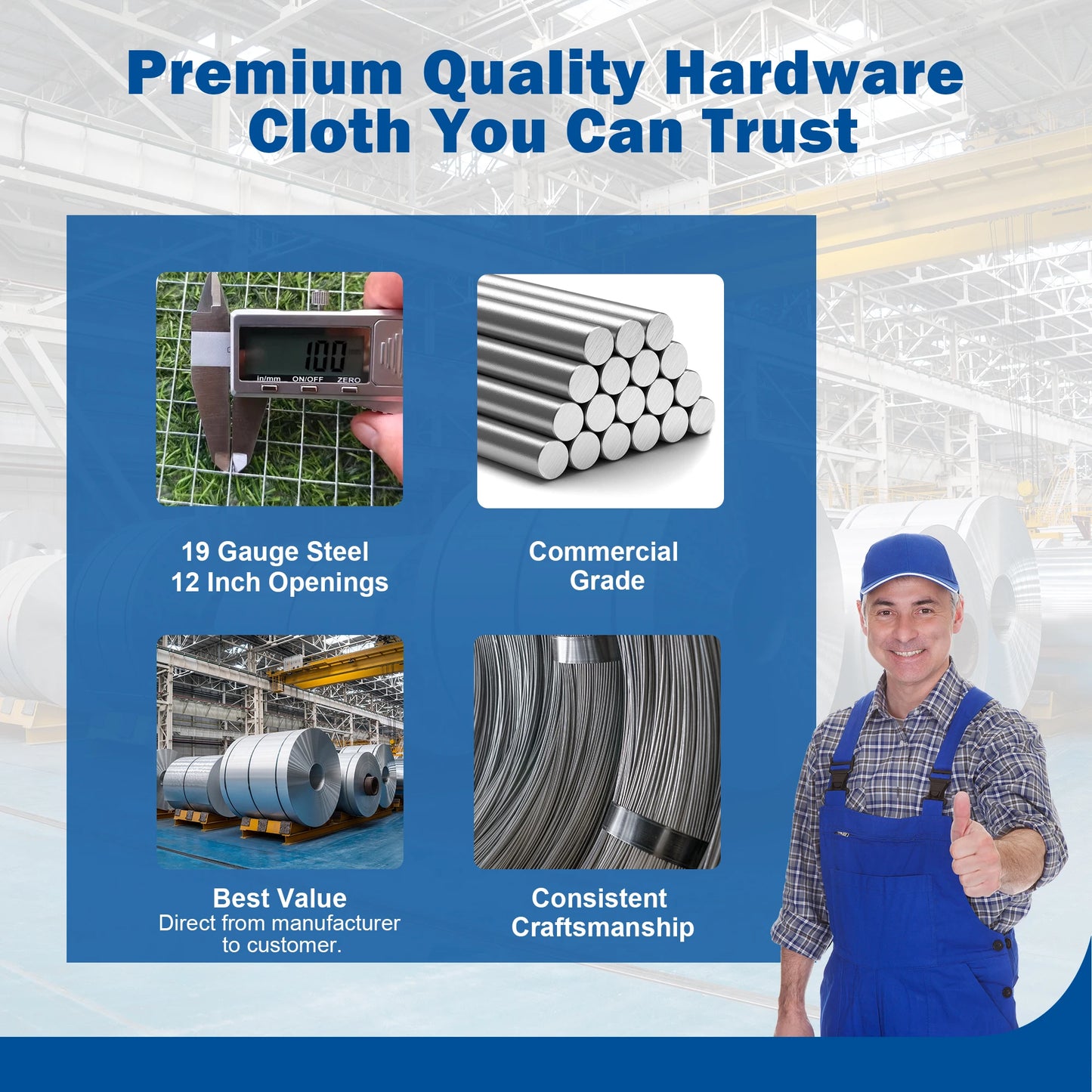 Welded Wire Mesh For Garden, Coop, And Pet Enclosures