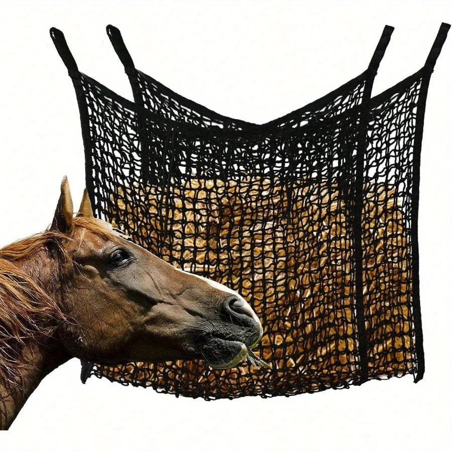 Slow Feed Hay Nets For Horses, Large Capacity, Small Opening