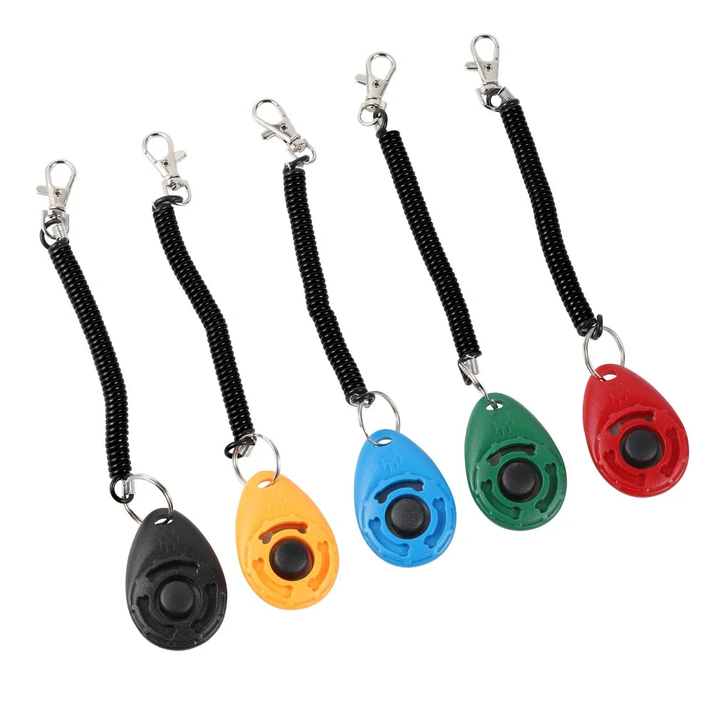 Dog Training Clicker, Plastic, Adjustable Wrist Strap, Training Aid
