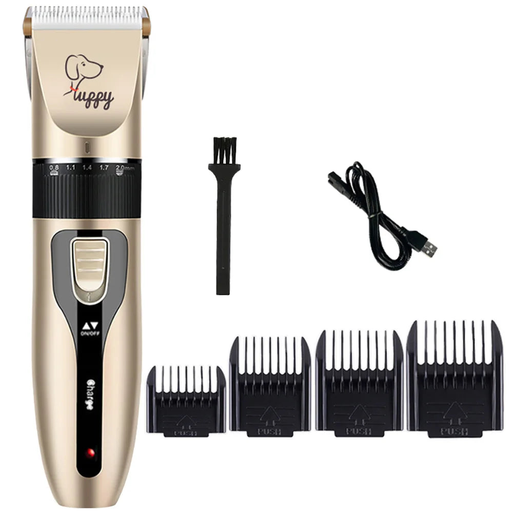 Cordless Pet Hair Clipper Kit For Dogs Cats Rabbits Grooming