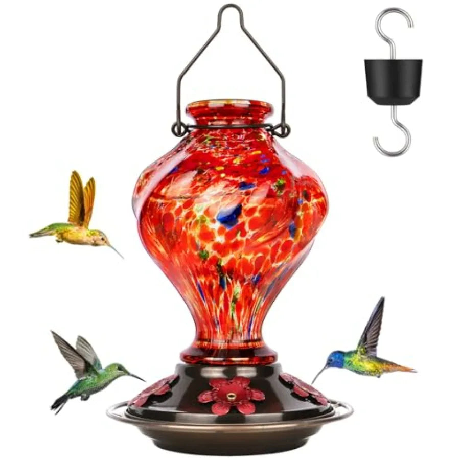 Hummingbird Feeder With Ant Moat And Bee Proof Ports
