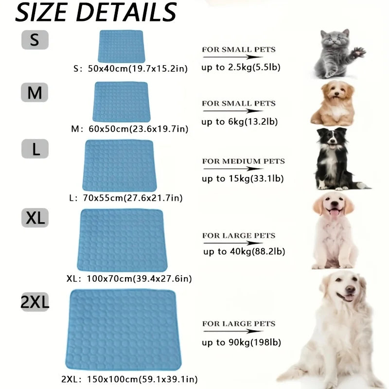 Dog Cooling Mat For Dogs And Cats Durable Cooling Pad