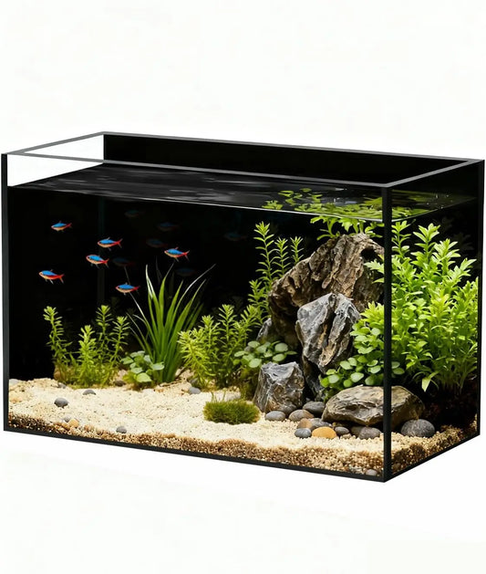 Ultra Clear Rimless Aquarium For Betta And Shrimp Desktop