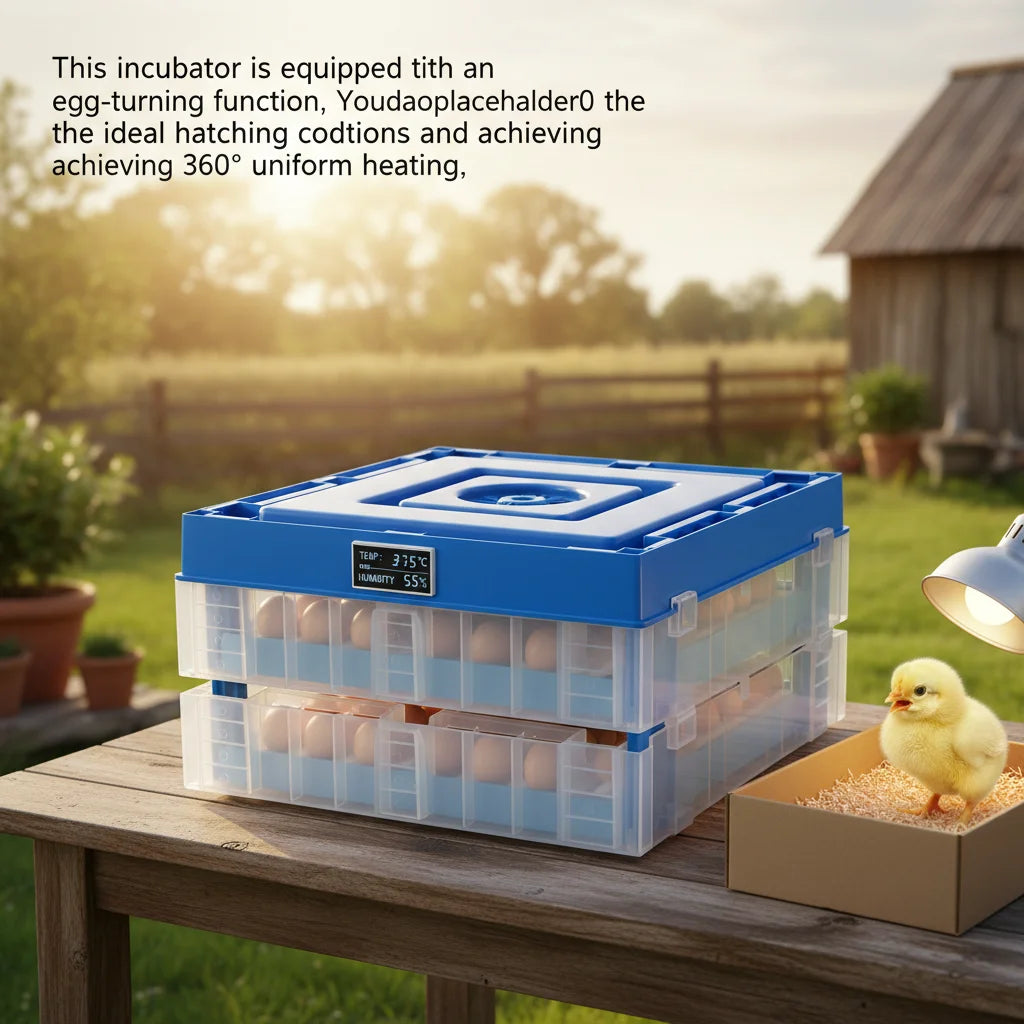 48 Egg Incubator With Automatic Egg Turner And Dual Power