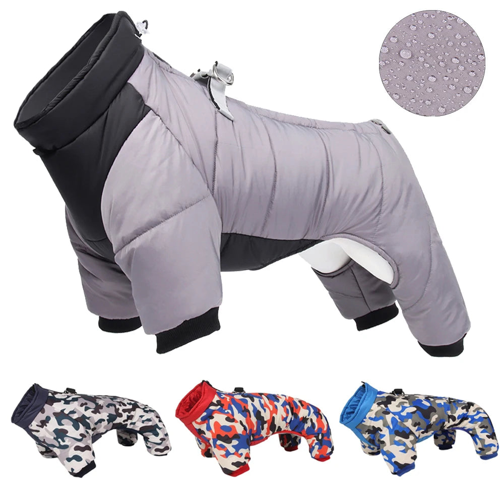 Winter Warm Waterproof Dog Jacket For Small And Medium Breeds
