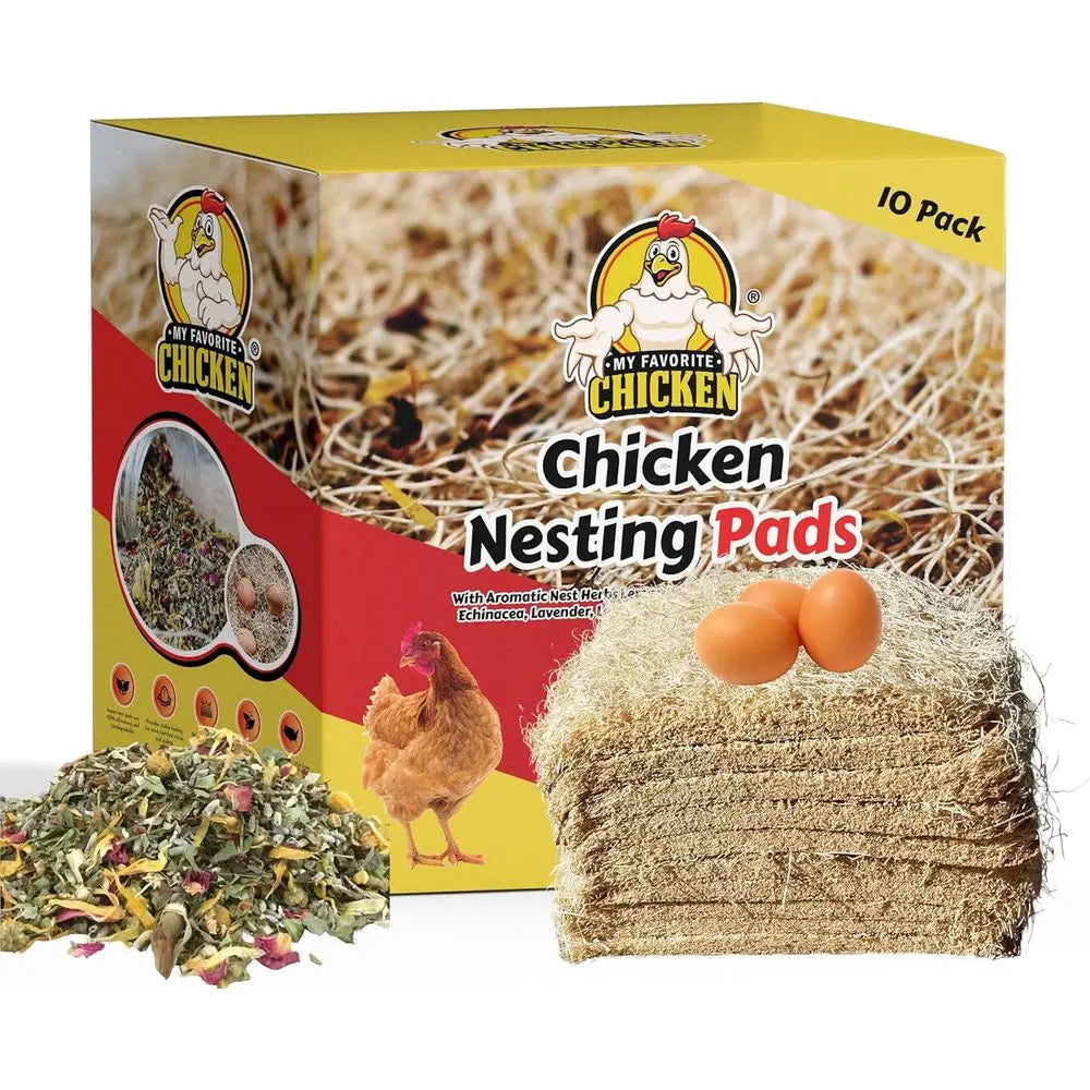 Chicken Nesting Pads With Aromatic Nest Herbs Bedding