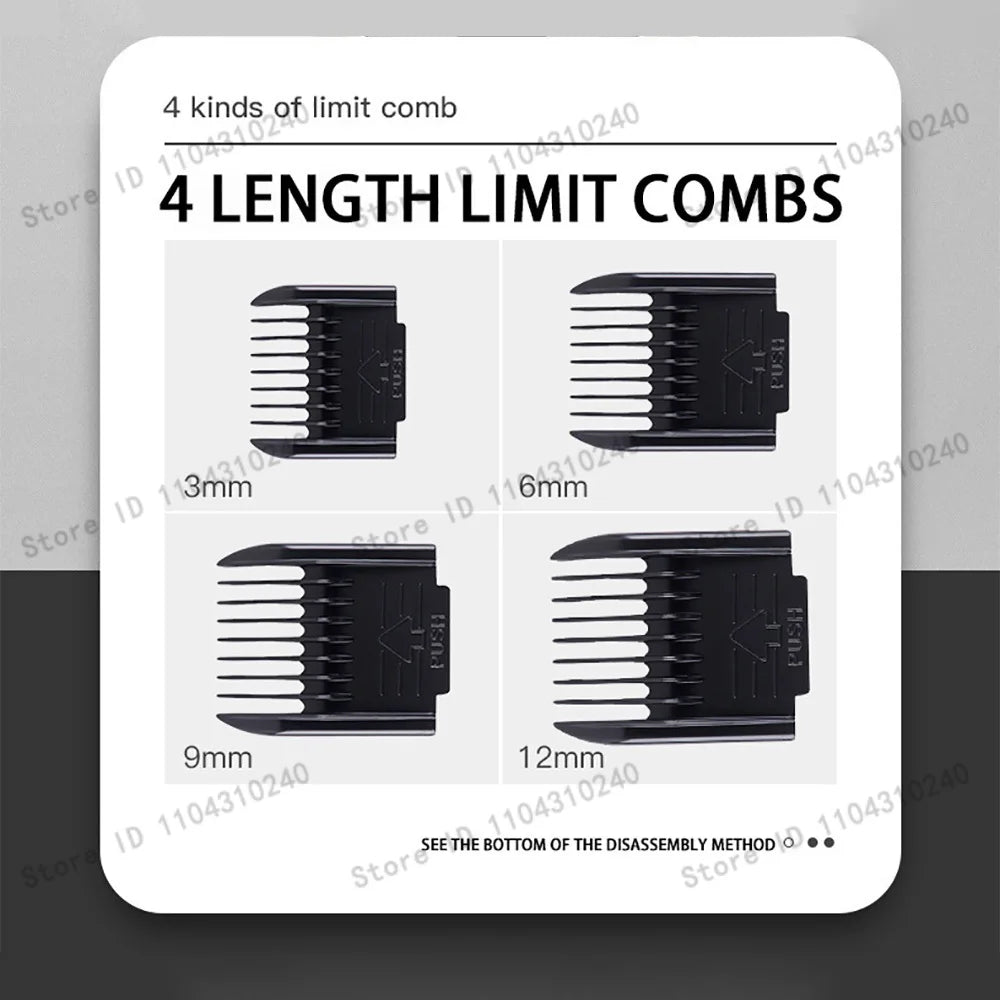 Cordless Pet Hair Clipper Kit For Dogs Cats Rabbits Grooming
