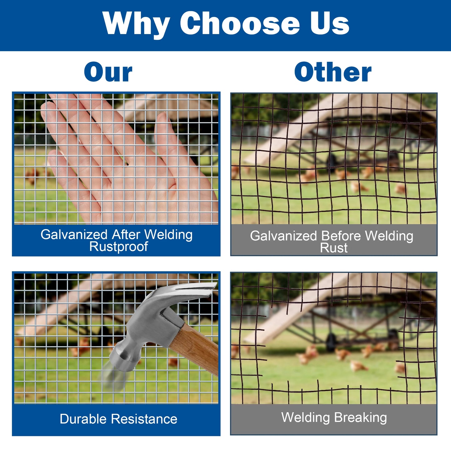 Welded Wire Mesh For Garden, Coop, And Pet Enclosures