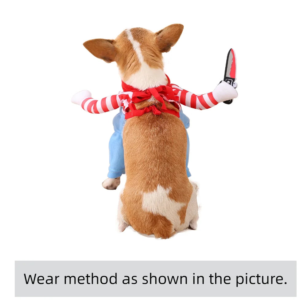 Halloween Dog And Cat Pullover Costume For Pets Cosplay Costumes