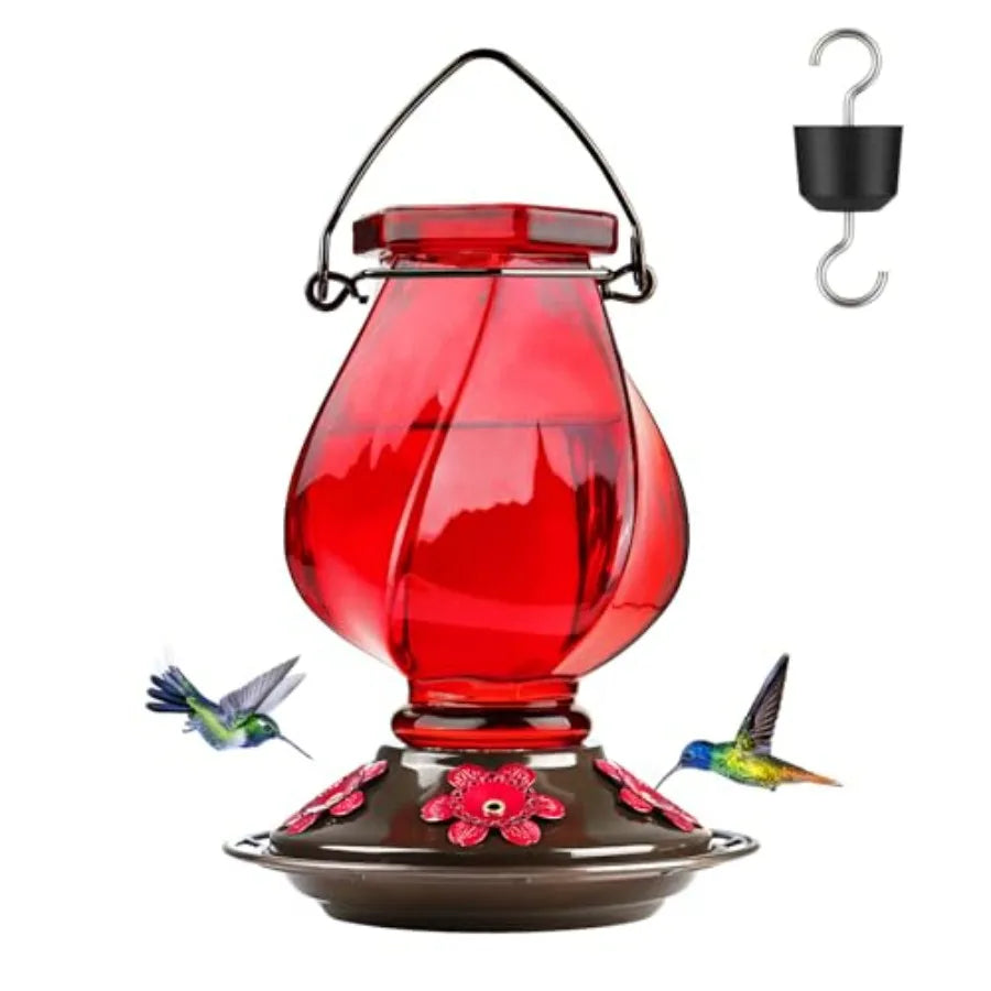 Hummingbird Feeder With Ant Moat And Bee Proof Ports