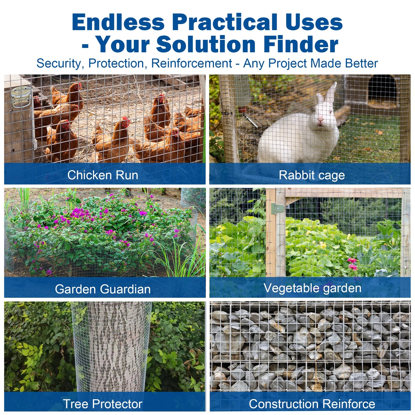Welded Wire Mesh For Garden, Coop, And Pet Enclosures