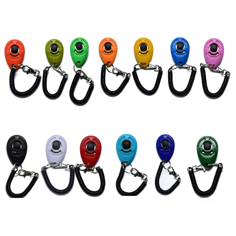 Dog Training Clicker, Plastic, Adjustable Wrist Strap, Training Aid