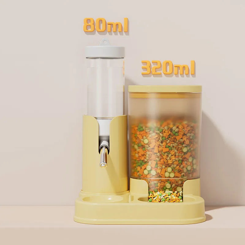 2 In 1 Automatic Hamster Feeder And Water Bottle Gravity
