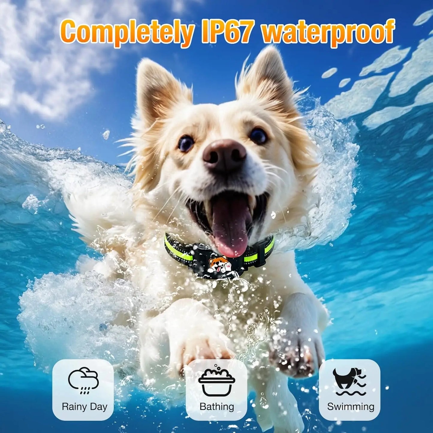 Outdoor GPS Wireless Dog Fence System With Bluetooth Training Collar