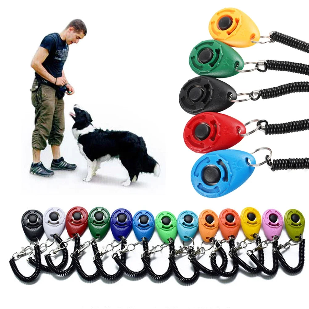 Dog Training Clicker, Plastic, Adjustable Wrist Strap, Training Aid