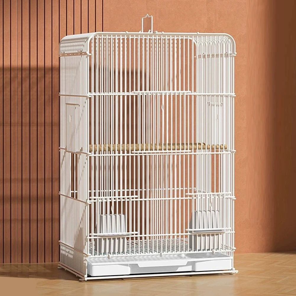 Impact Resistant Portable Parrot Cage With Removable Tray Indoor Outdoor Use