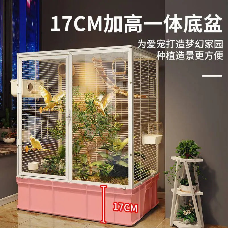 Stainless Steel Bird Cages For Canaries And Finches Indoor Aviary