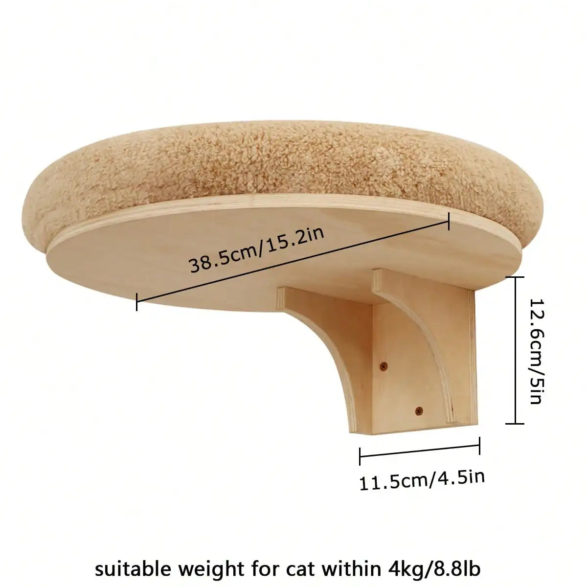 Wall Mounted Cat Rope Bridge With Sisal Climbing For Cats