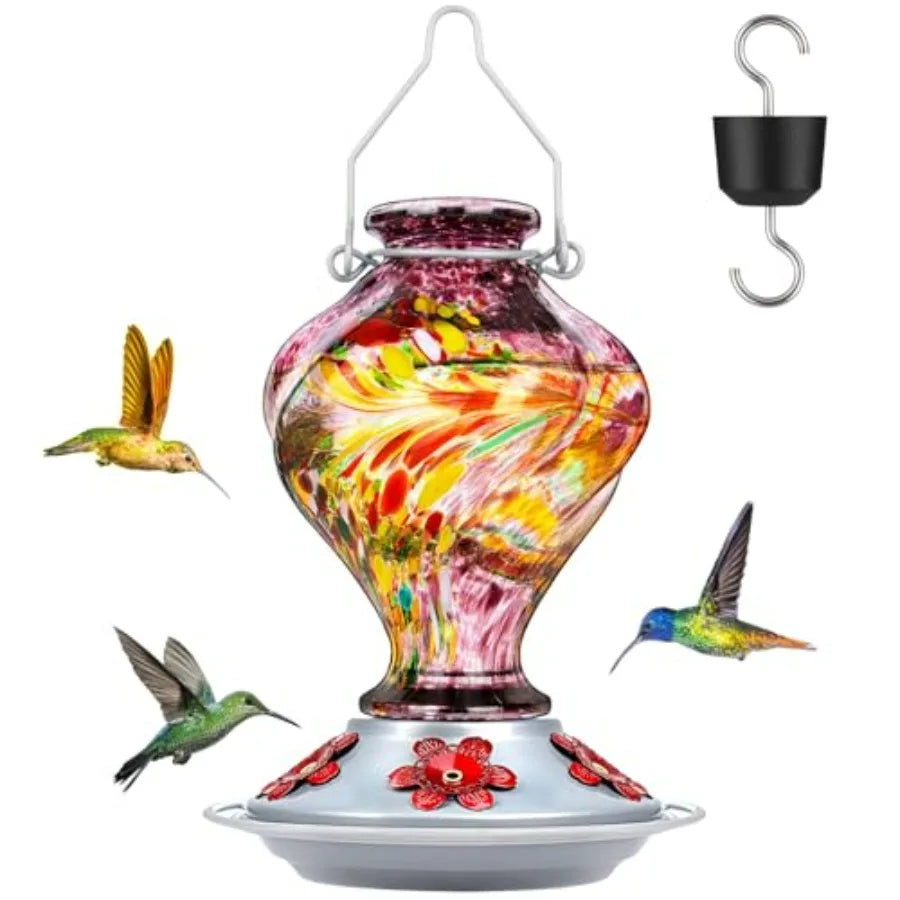 Hummingbird Feeder With Ant Moat And Bee Proof Ports