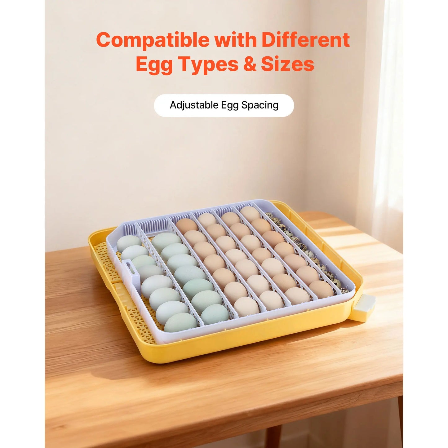 SucceBuy Egg Incubator LED Candler Temperature Display Auto Humidity Control