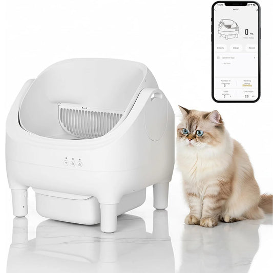 HiMISS App Controlled Self Cleaning Cat Litter Box Odor Control