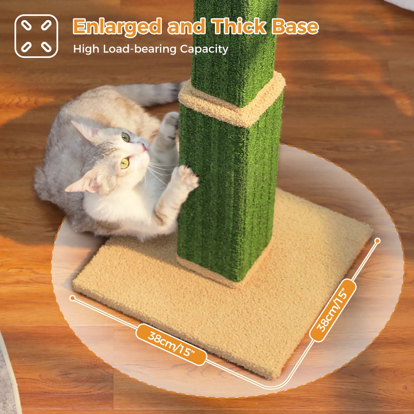 PAWZ Road Large Cat Scratching Post With Sisal Ball Toy