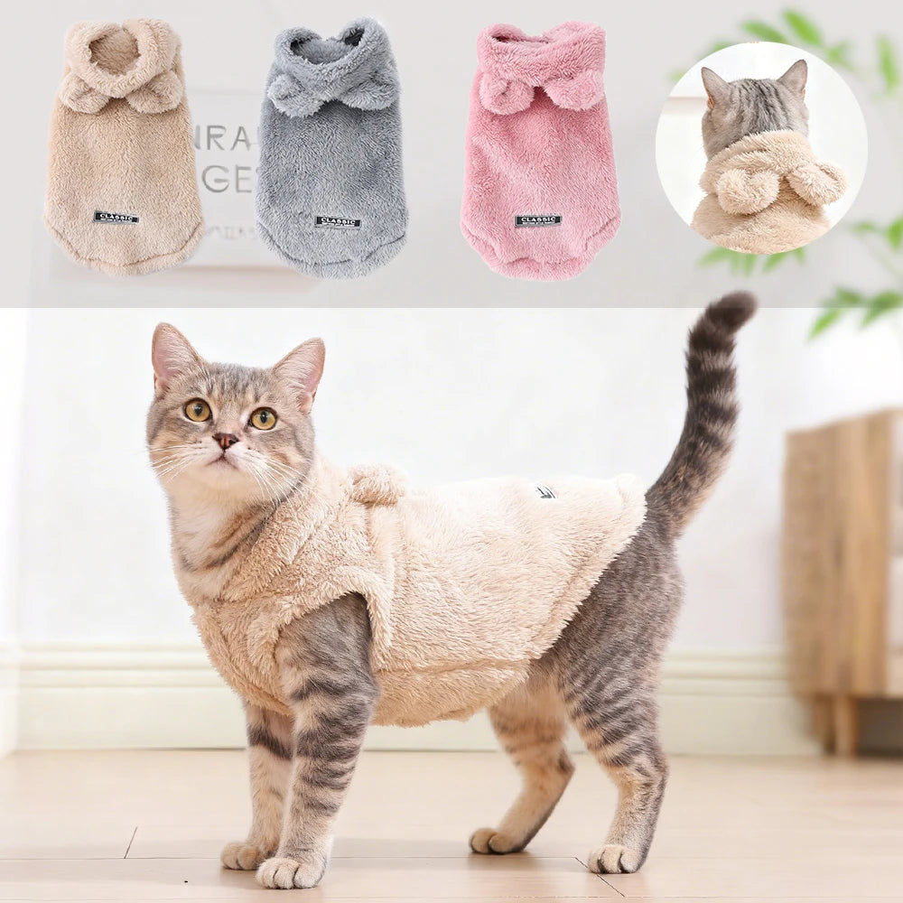 Holapet Winter Pet Hoodie Coat Cozy Fleece For Small Dogs