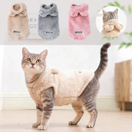 Holapet Winter Pet Hoodie Coat Cozy Fleece For Small Dogs