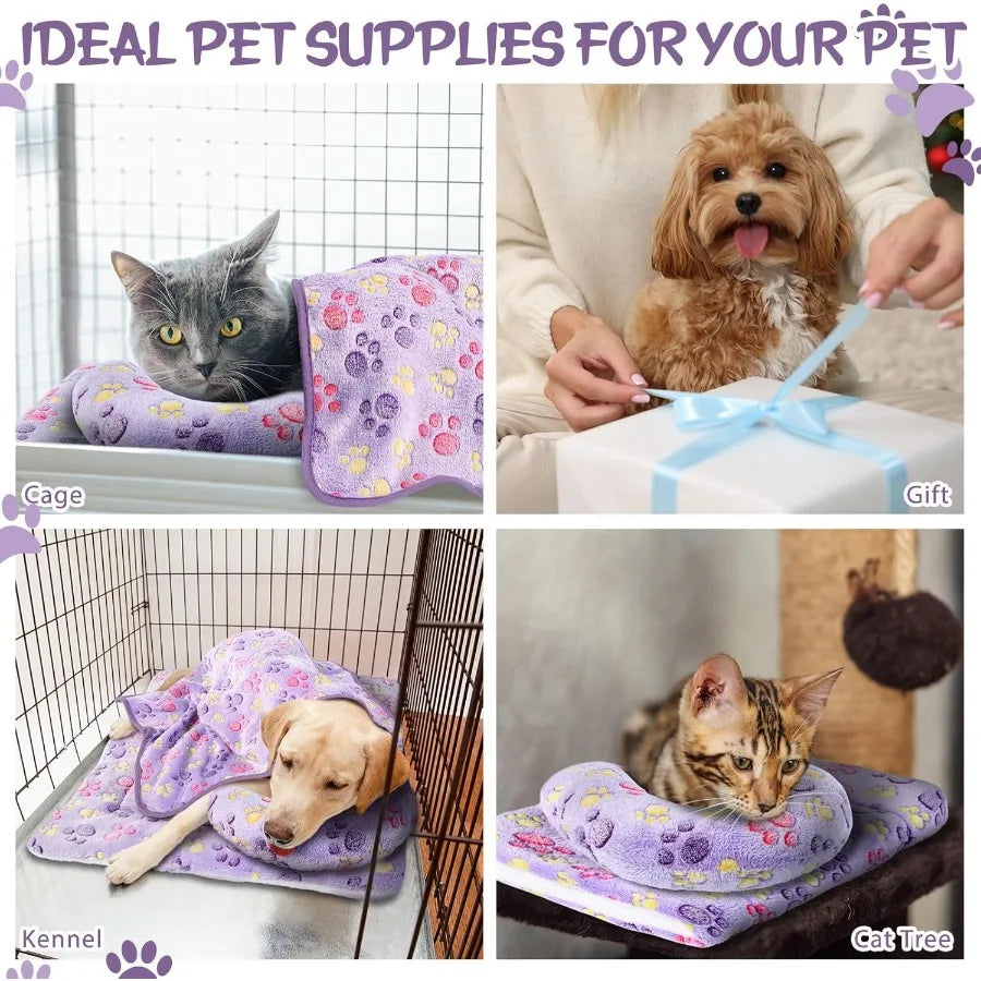 Indoor Cat Bed Mat With Blanket And U Shaped Pillow