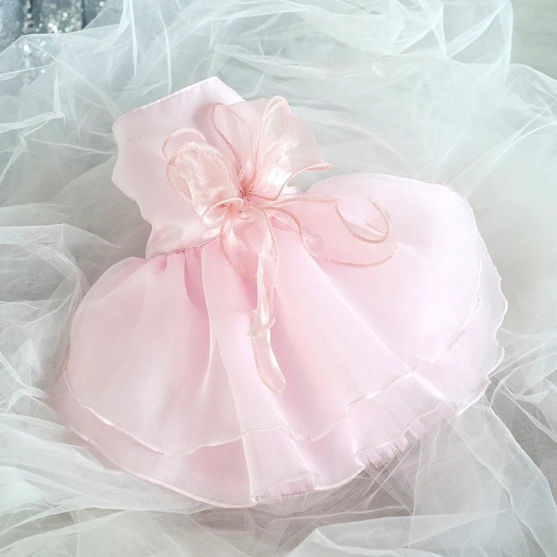 Small Dog Wedding Dress White Outfit For Yorkies Chihuahua