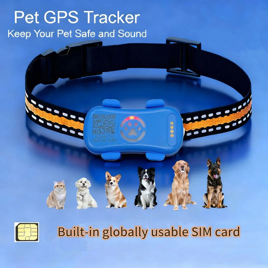WANWAYTECH GPS Pet Tracker for Dogs and Cats Tracking