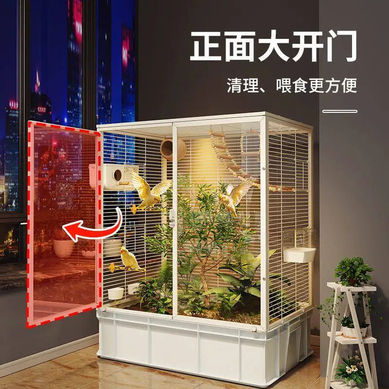 Stainless Steel Bird Cages For Canaries And Finches Indoor Aviary